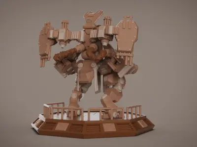 Mech Girl 3D print model purchase