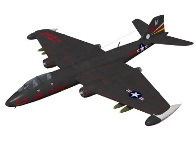 Martin B-57B Canberra 3D model