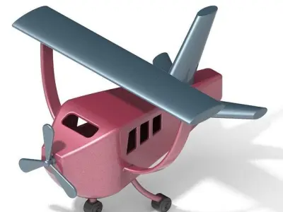 Stylish Aircraft Toy 3D print model