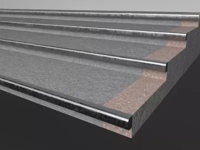 StairSets stair treads and risers Free 3D model