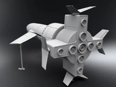 Thunderbird 1 Scale model 3D print model