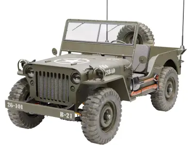 Jeep Willys MB Low-poly 3D model
