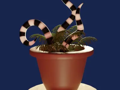 POT SANDY THE SANDWORM Free 3D print model