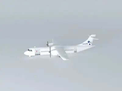 CanaryFly Airlines ATR 42 Free 3D model