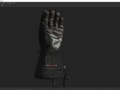 winter Gloves Low-poly 3D model Low-poly 3D model