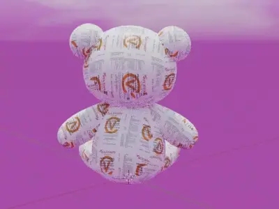 Wockhardt Teddy Bear Low-poly 3D model
