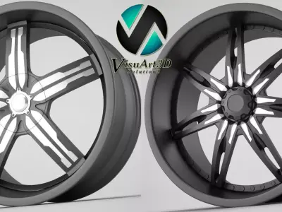 Black Ice Rims 3D model