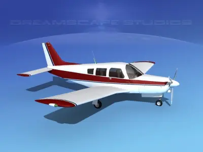 Piper Turbo Arrow 240 V05 3D model