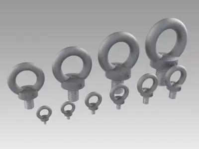 eyebolt set 3D model