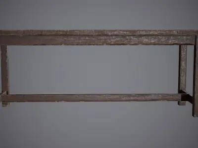 Bench Painted Free low-poly 3D model