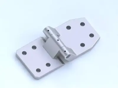 Steel Hinge Free 3D print model