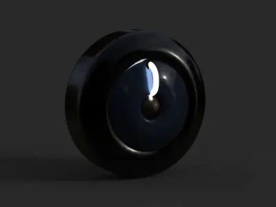 Futuristic Neon Tire 3D model