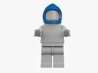 Lego Hoodie Hat with Minifigure 3D model