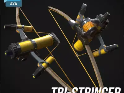 Prop - Weapon - Tri-Stringer Free 3D model