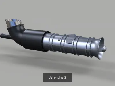 Jet and rocket engines 3D Model Collection