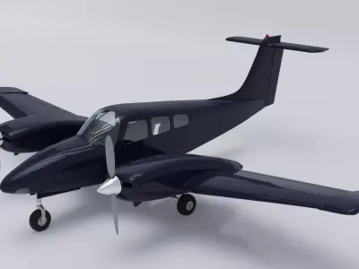 Piper PA-44 Seminole Blender 3D model