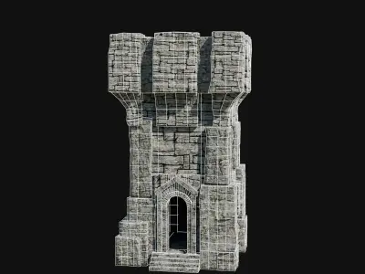 WIZARD MAGE SORCERER TOWERS FANTASY TOWER WATCHTOWER COLLECTION Low-poly 3D model
