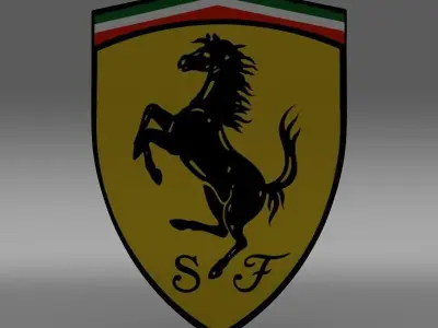 Ferrari logo 3D model