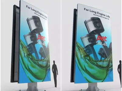 Billboard M7 Low-poly 3D model