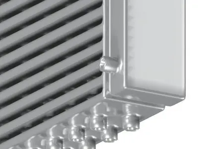 Stainless Steel Car Radiator 3D model