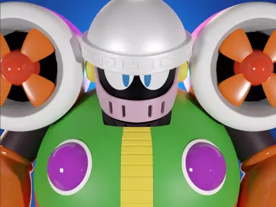 WindMan Rockman MegaMan Famicom Nes 8Bit 3D model 3D model