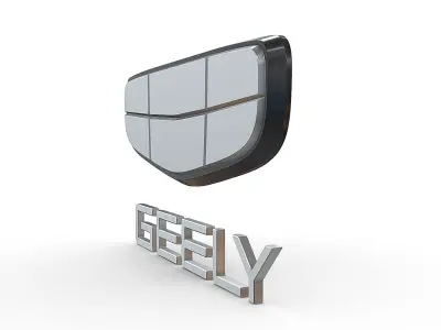 geely new logo 3D model