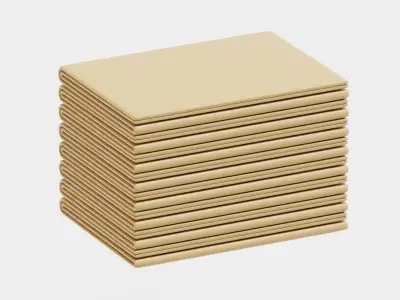 Folded New Cloth Low-poly 3D model