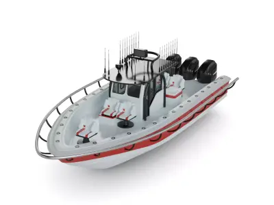 Motorboat 3D model