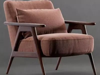 Modern Luxury Lounge Chair - Realistic Furniture  3D model