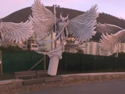 Angel warrior Stylized collection 3 3D model