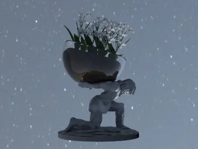 Atlas Pot Free 3D print model