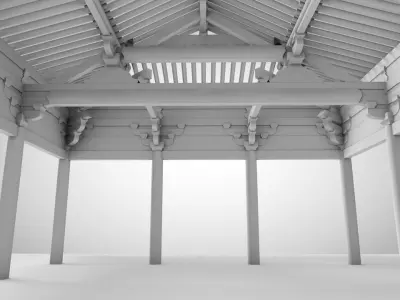 Chinese Traditional Architecture Framework 3D model