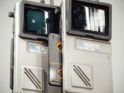 Sci-fi Controller V13 PBR Low-poly 3D model