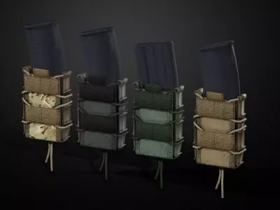 Magazine pouch Low-poly 3D model