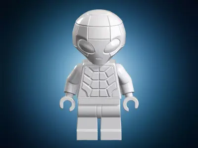 LEGO Alien Figurine 3D Print Model 3D print model