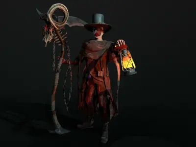 OIL LAMP - PRINTING3D - VIDEOGAMES Low-poly 3D model