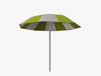 Cartoon Umbella Low-poly 3D model