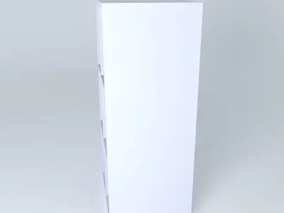 W0D bookcase Free 3D model