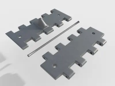 tank track T-34 3D model