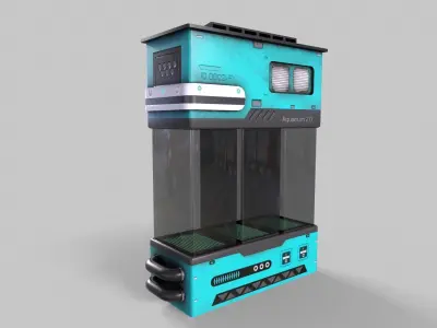 Sci-Fi Aquarium V1- 005 Low-poly 3D model