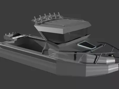 Recreational Fishing Boat ship 3D model
