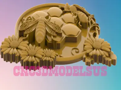 Bees 3D MODEL STL FILE FOR CNC ROUTER LASER 3D print model