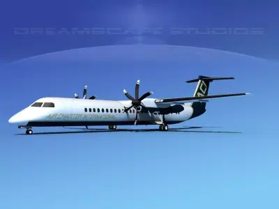 Dehaviland DHC-8 400 Air Charter Intl 3D model