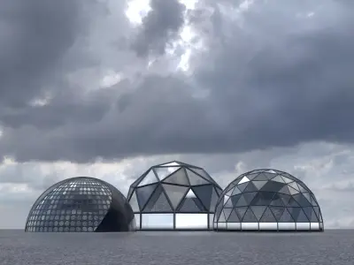 Geodesic Dome 3D Model Collection