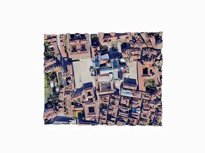 Santiago de Compostela Cathedral Low-poly 3D model
