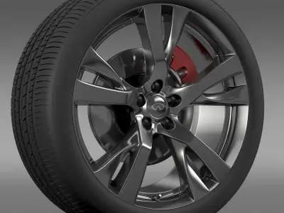 Infiniti M wheel 3D model