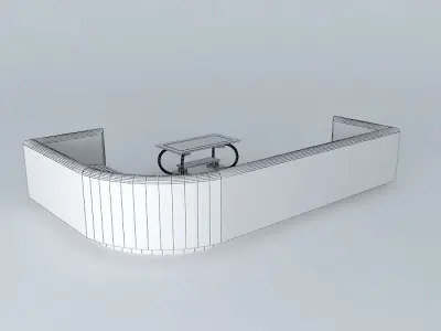 Table and sofa Free 3D model