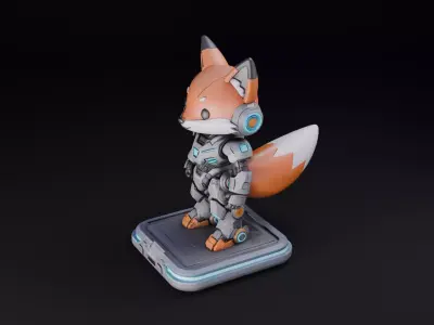 Cyber Fox Mech 3D print model