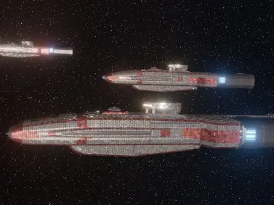 Patrol Vessel Type-21 Free low-poly 3D model