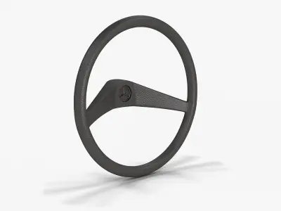 Mercedes-Benz MB 100 Steering Wheel Low-poly 3D model
